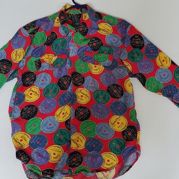Lizwear 1980s record album blouse - Picture 5 of 7